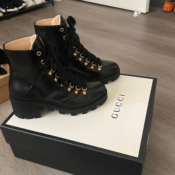 Authentic GUCCI boots size 37.5 fits 38.5 (runs big) - Picture 1 of 8